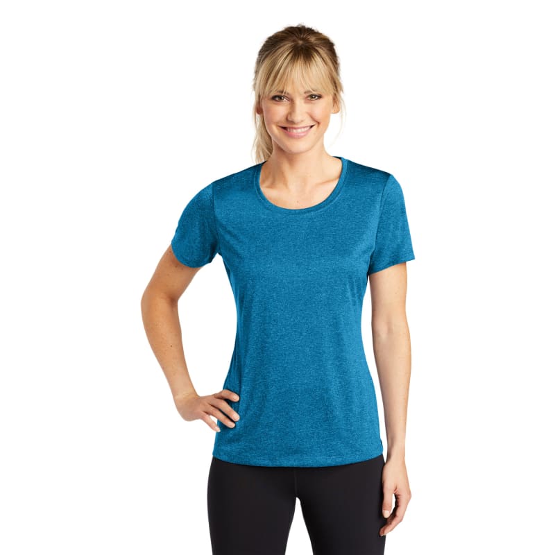 Sport-Tek Women's Heather Contender Scoop Neck Tee. 38