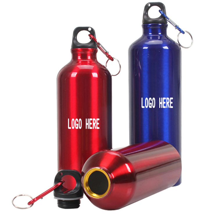 17Oz. Aluminum Sports Water Bottle w/ Carabiner 3