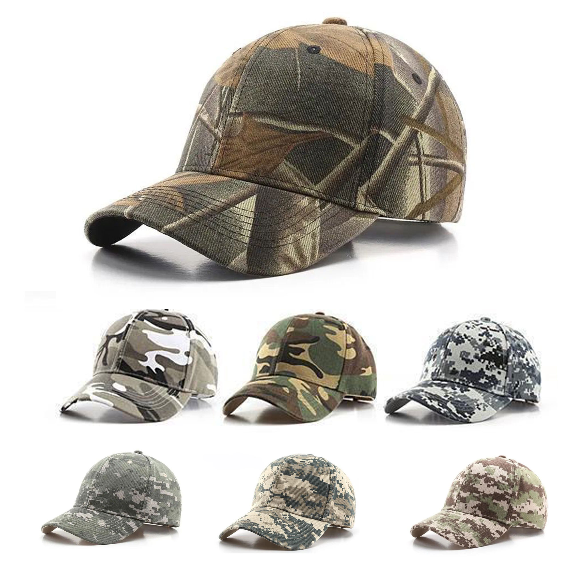 6 Panel Camouflage Baseball Cap 2