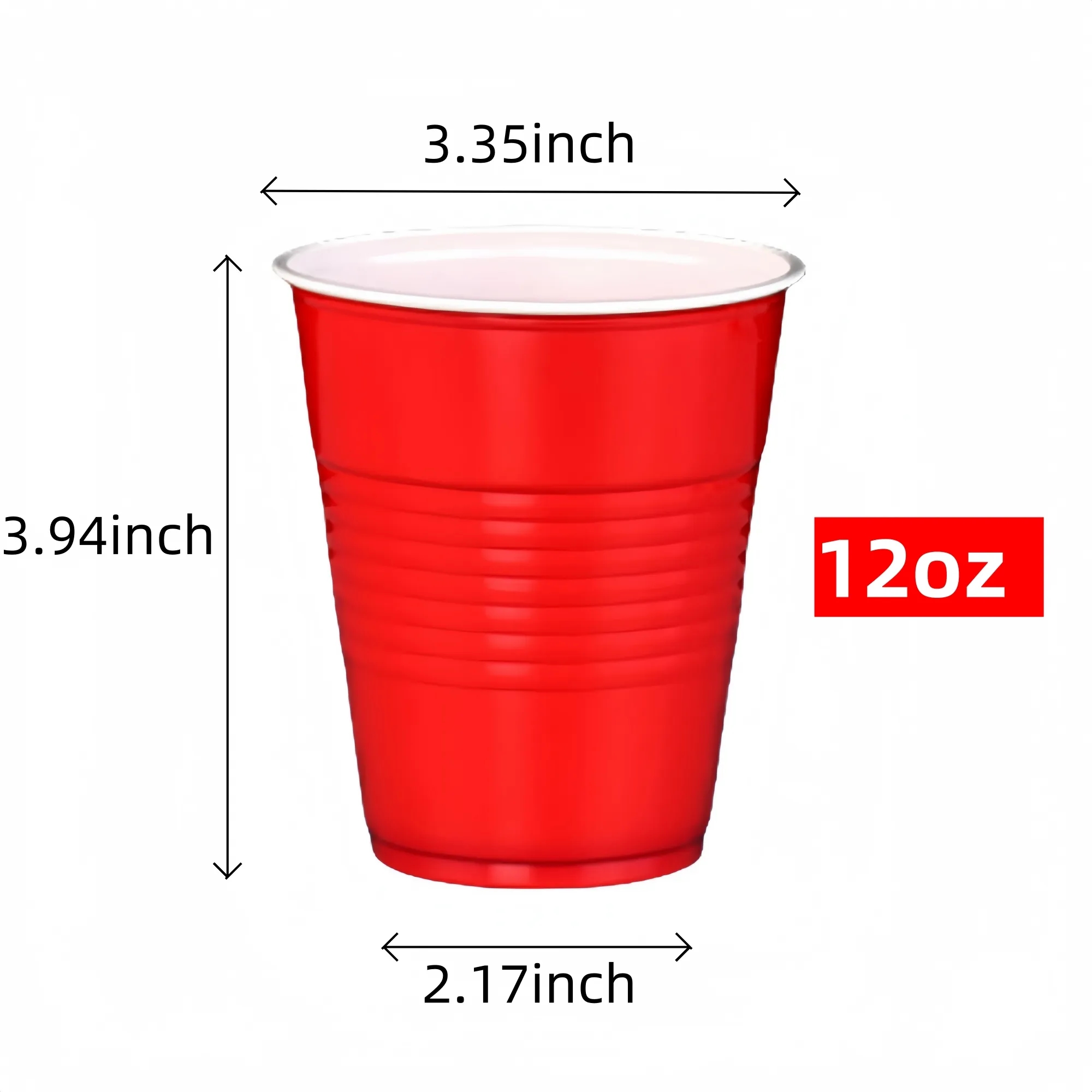 12oz Disposable Plastic Cups 9