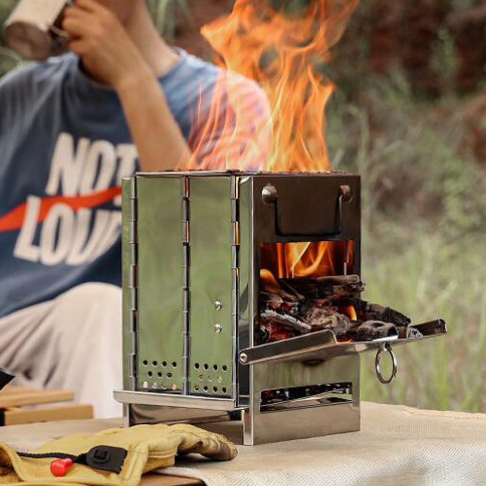 Collapsible Portable Camping BBQ Grill 3