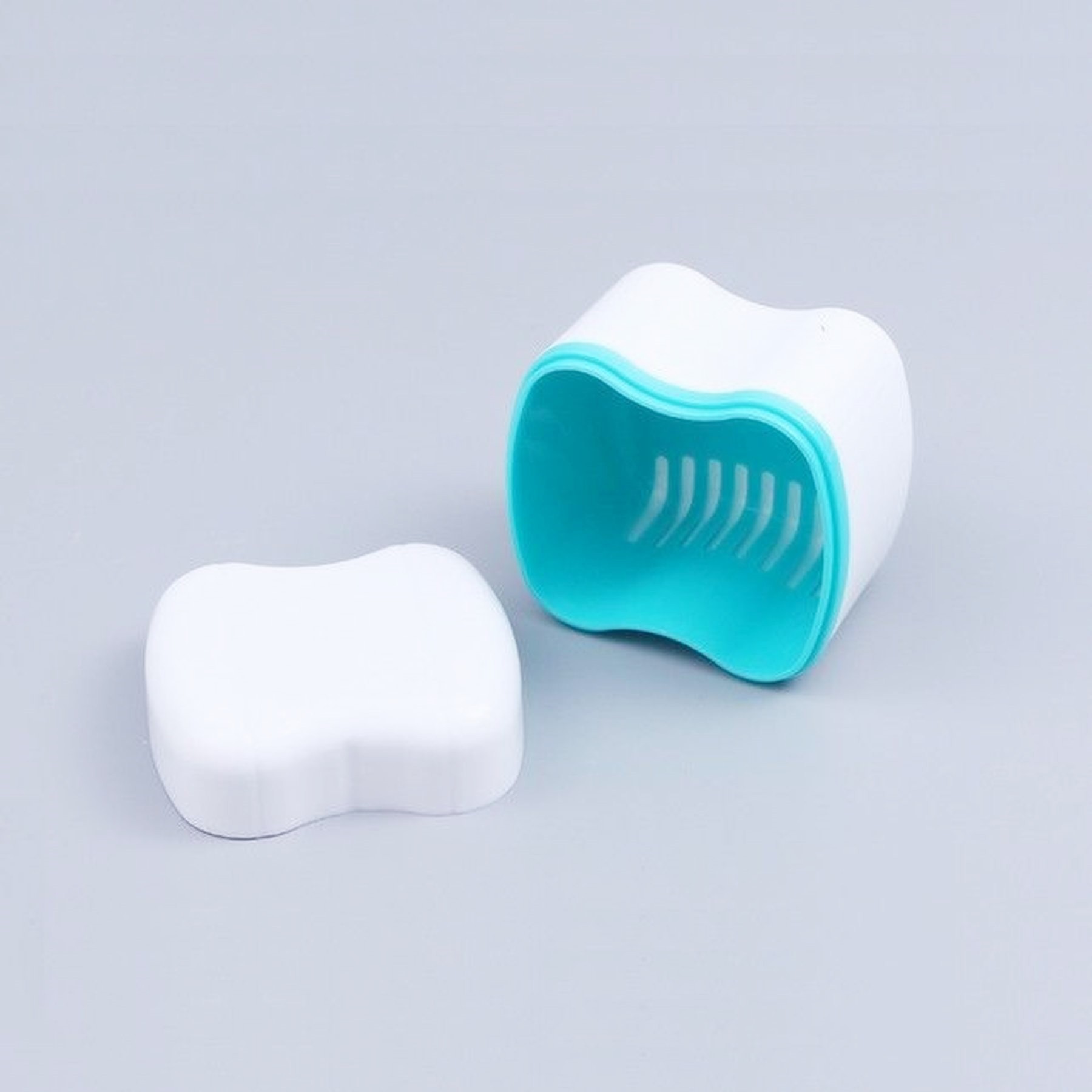 Denture Bath Case With Basket Retainer Soaking Box 3