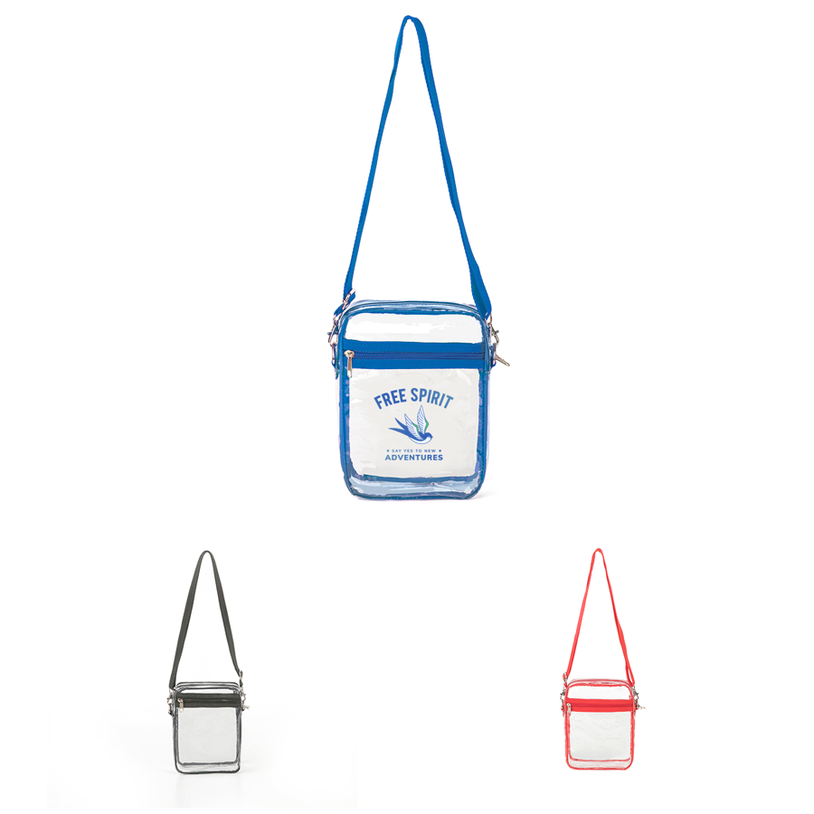 ClearPass Clear Crossbody Bag 6.5" x 2.5" 3