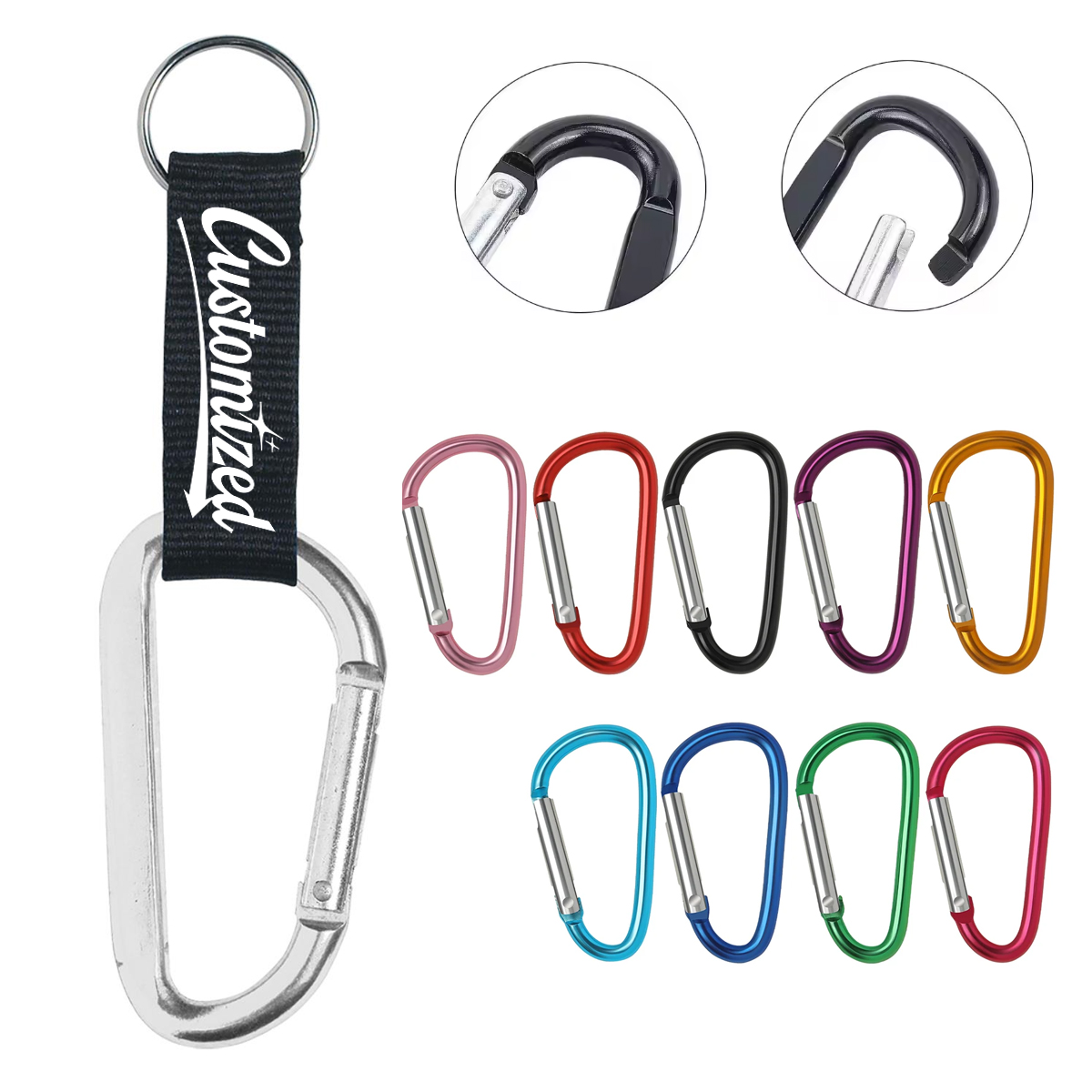 Carabiner Keychain with Strap 1