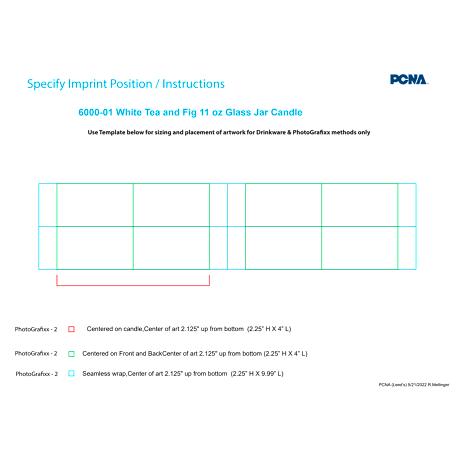 White Tea and Fig 11 oz Glass Jar Candle 6