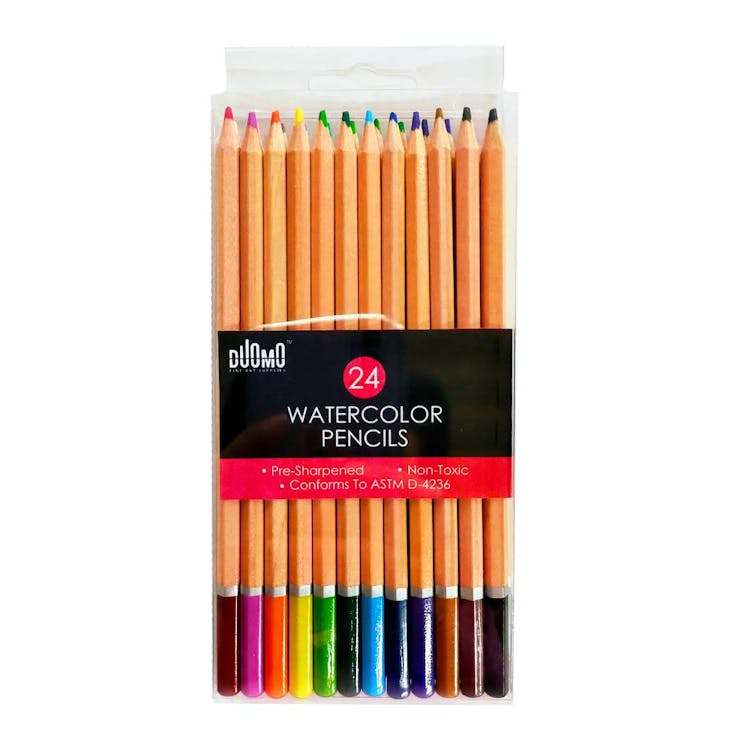 Watercolor Pencils - 24 Pre-sharpened Colors 2