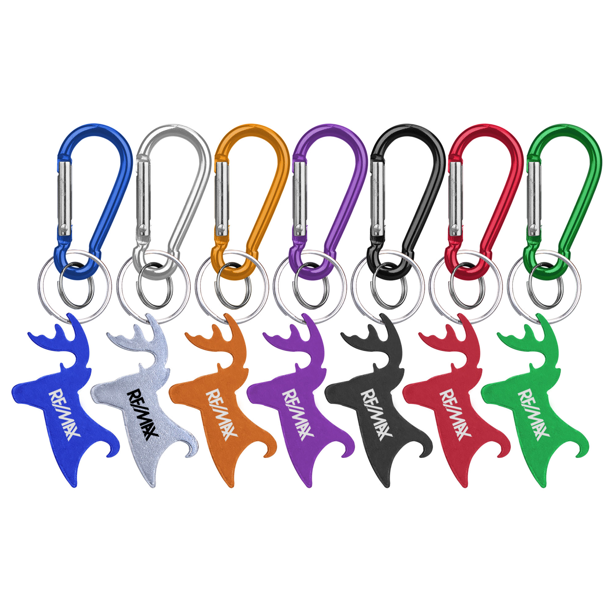 Big Buck Shaped Bottle Opener Key Holder and Carabiner