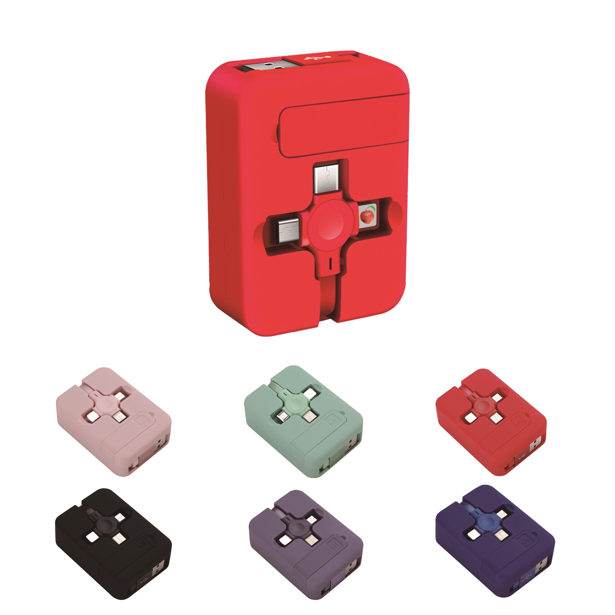 Retractable Three-in-one Charging Cable 1