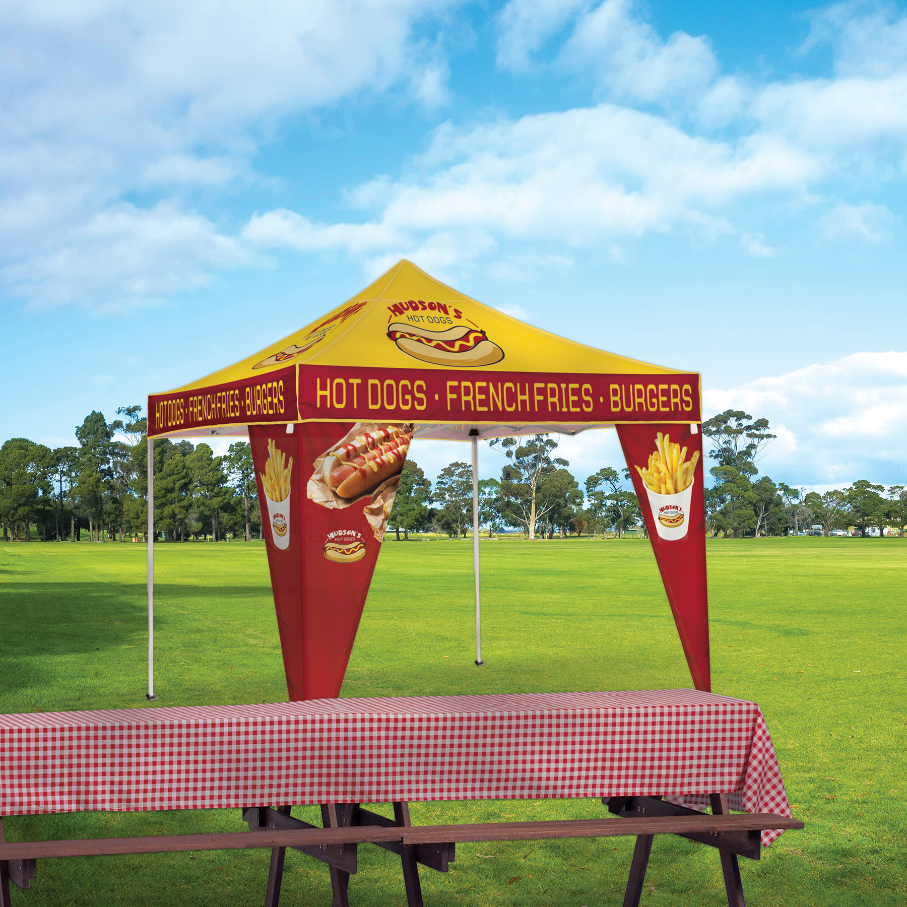 10' Premium Tent Corner Banner Set 8