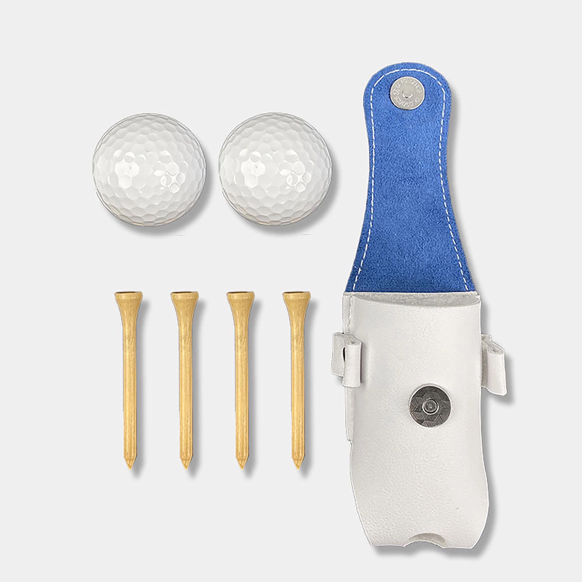 MOQ 100pcs Leather Gift Golf Sports Ball Pouch 9