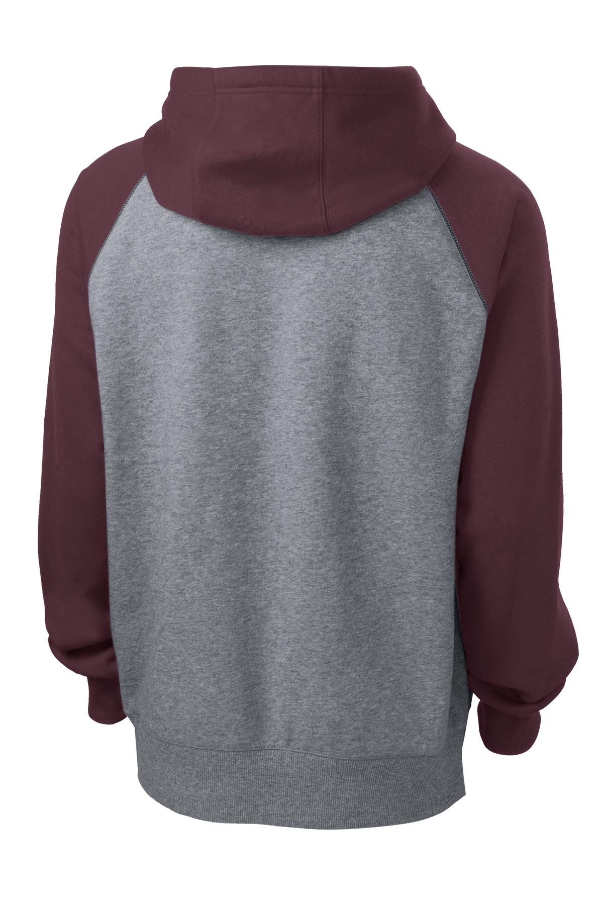 Sport-Tek Raglan Colorblock Pullover Hooded Sweatshirt. ST267 43