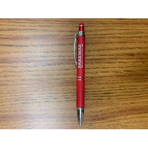 Silver Clip Metal Push Click Action Ball Point Pen 8