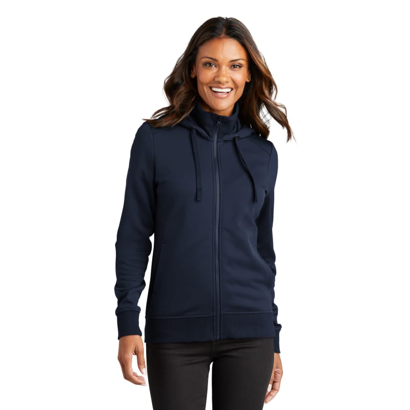 Port Authority Women's Smooth Fleece Hooded Jacket 3