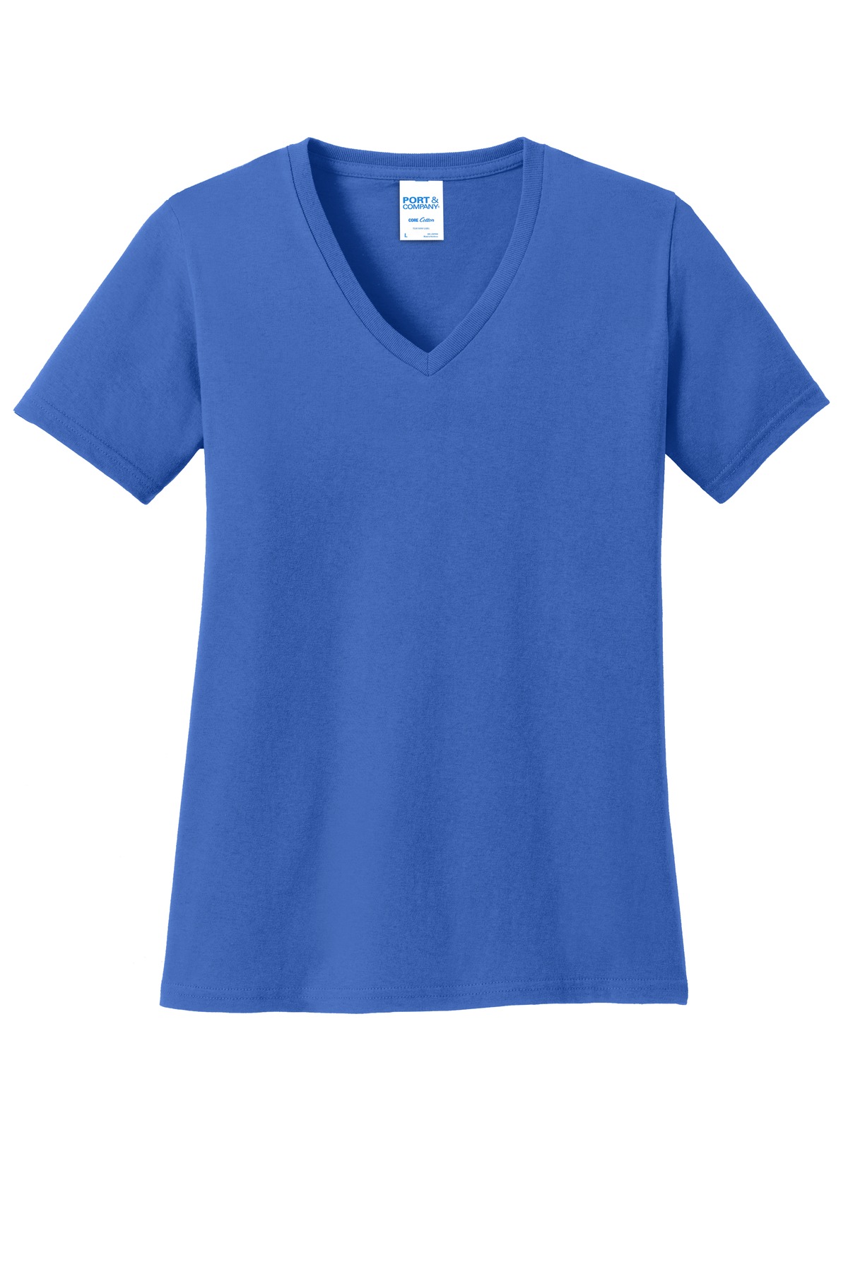 Port & Co Women's Core Cotton V-Neck Tee. LPC54V 162