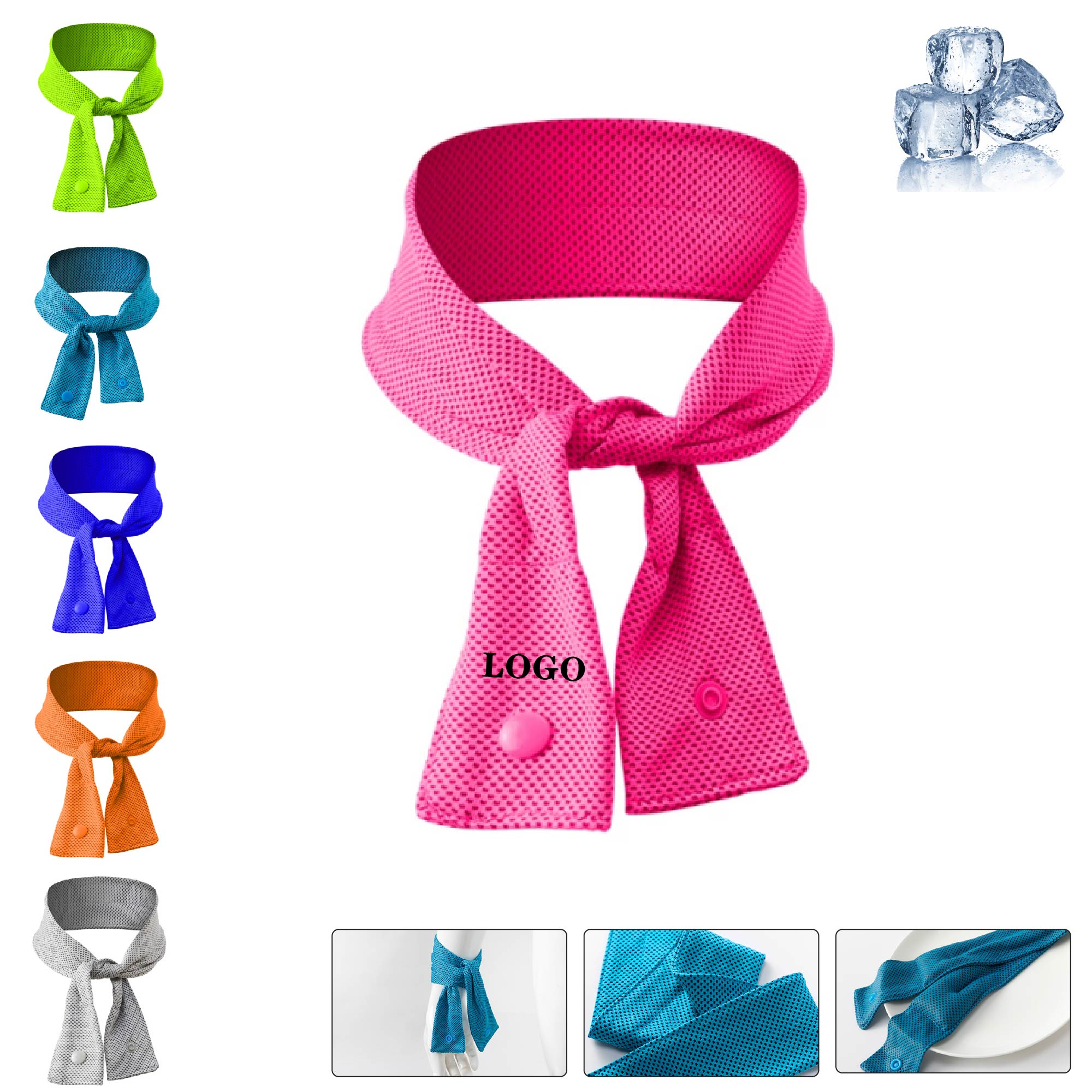 MOQ 10 pcs Cooling Ice Scarf 2