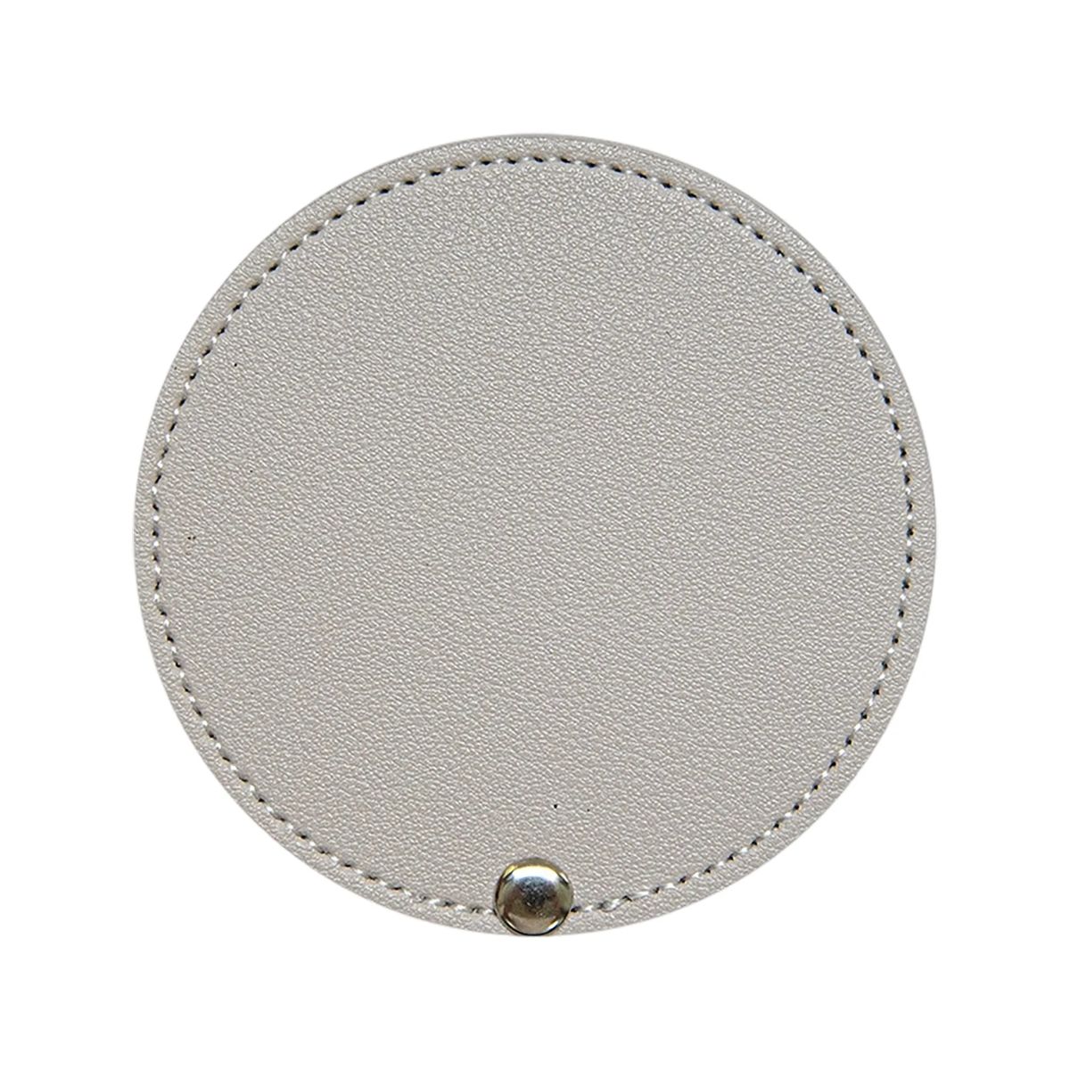 PU Leather Makeup Mirror Handheld Compact 4