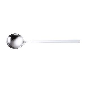 7.67 Inch Dual Color Silver Spoon With Round Head 16
