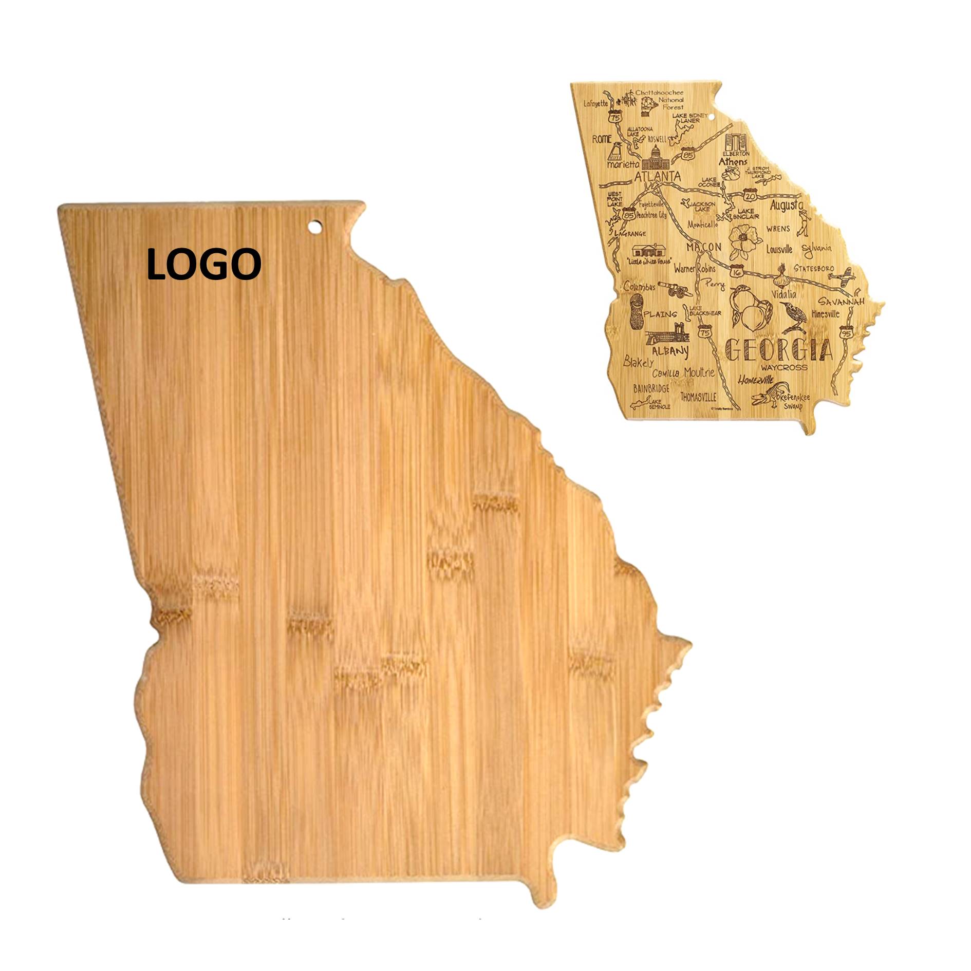 Georgia State Shaped Serving Cutting Board 2