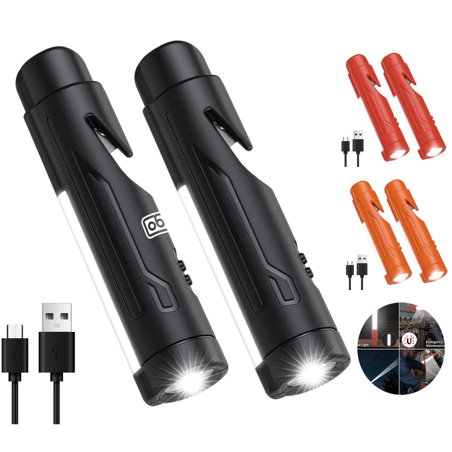 Emergency Safety Flashlight - Window Breaker & Strobe Light 4
