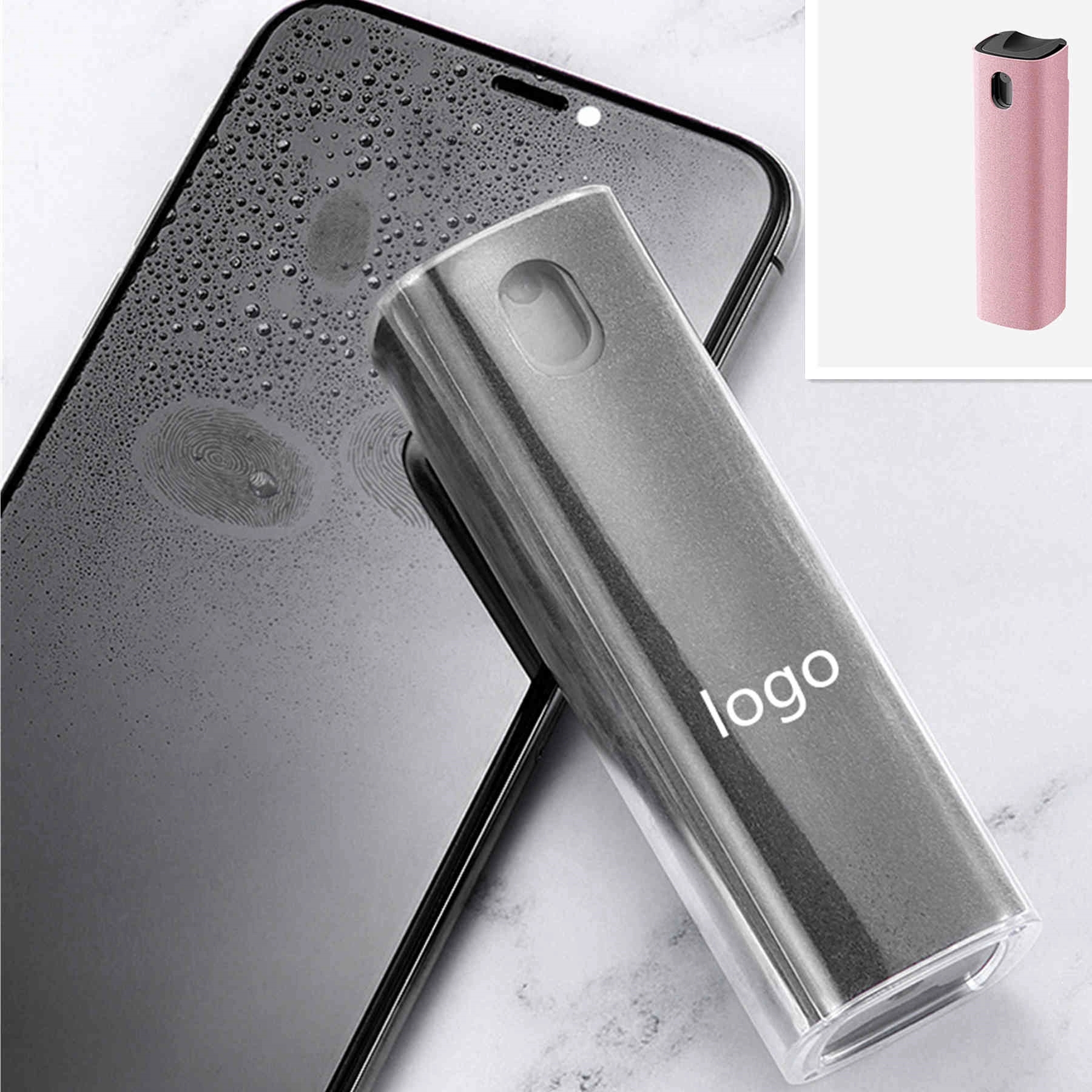 2 in 1 Spray and Microfiber Cloth Touchscreen Mist Cleaner 2