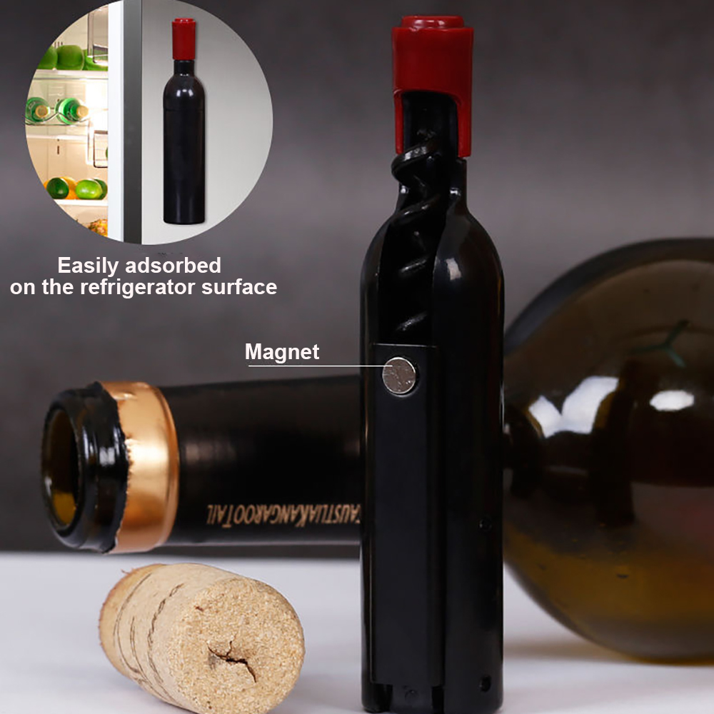 Wine Shaped Corkscrew Bottle Opener 3