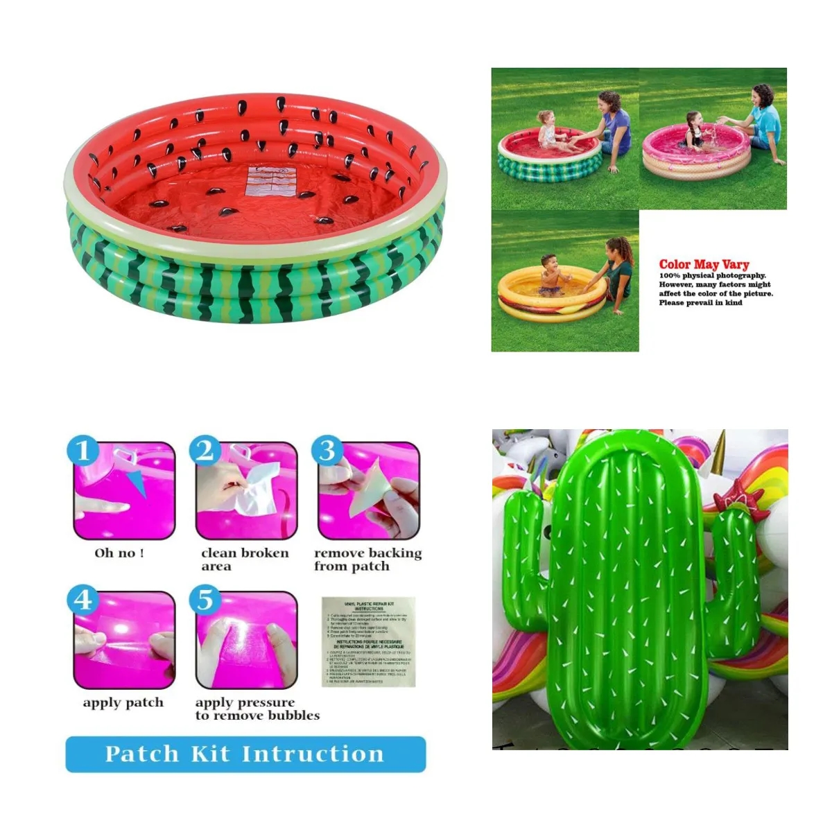 Lounge Raft Ice Cream Inflatable Pool 3