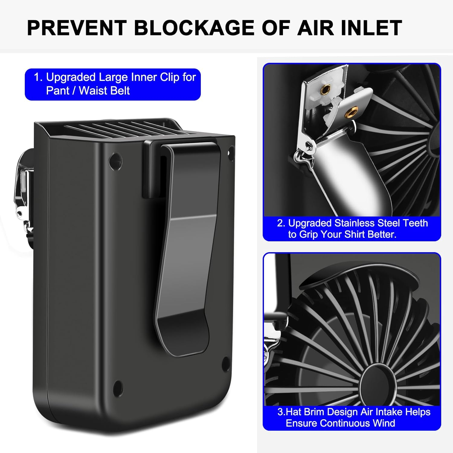 Abs Portable Waist Hanging Fan ?C Efficient And Convenient Cooling 6