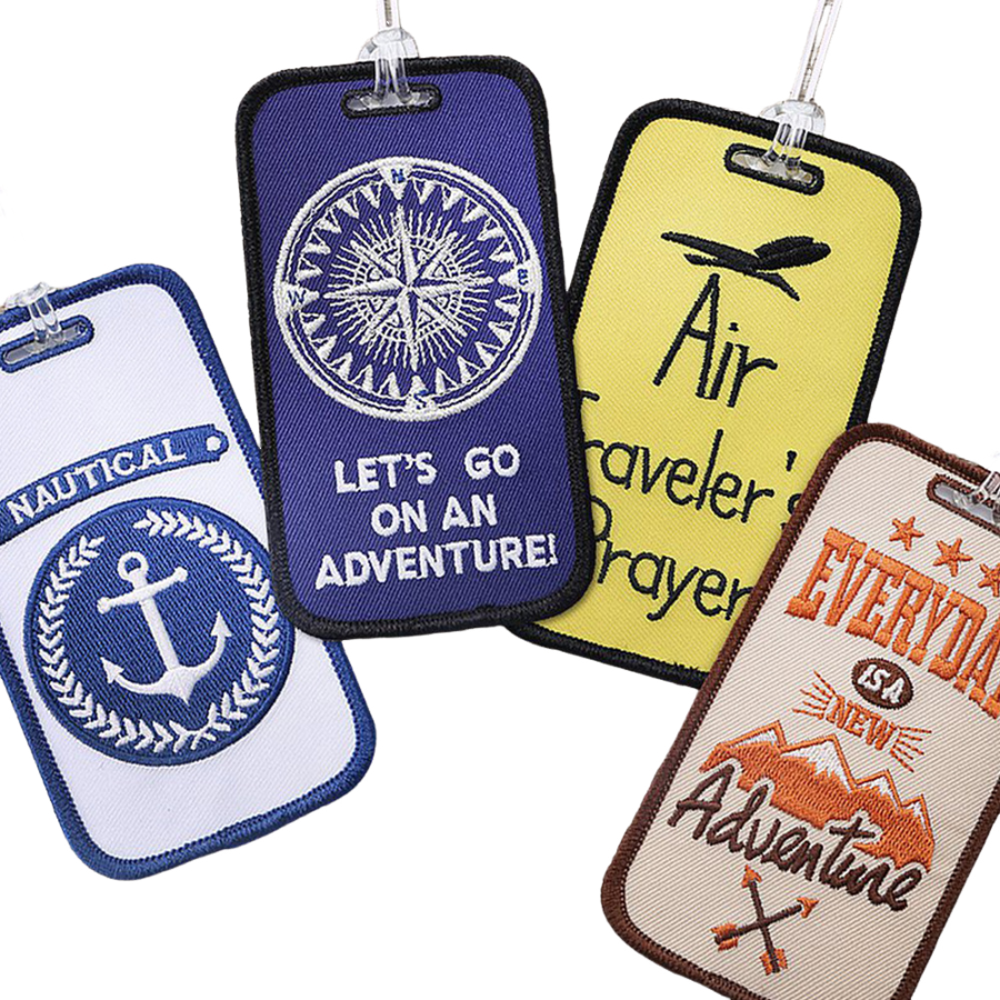 Embroidered Luggage Tag with ID Window 2
