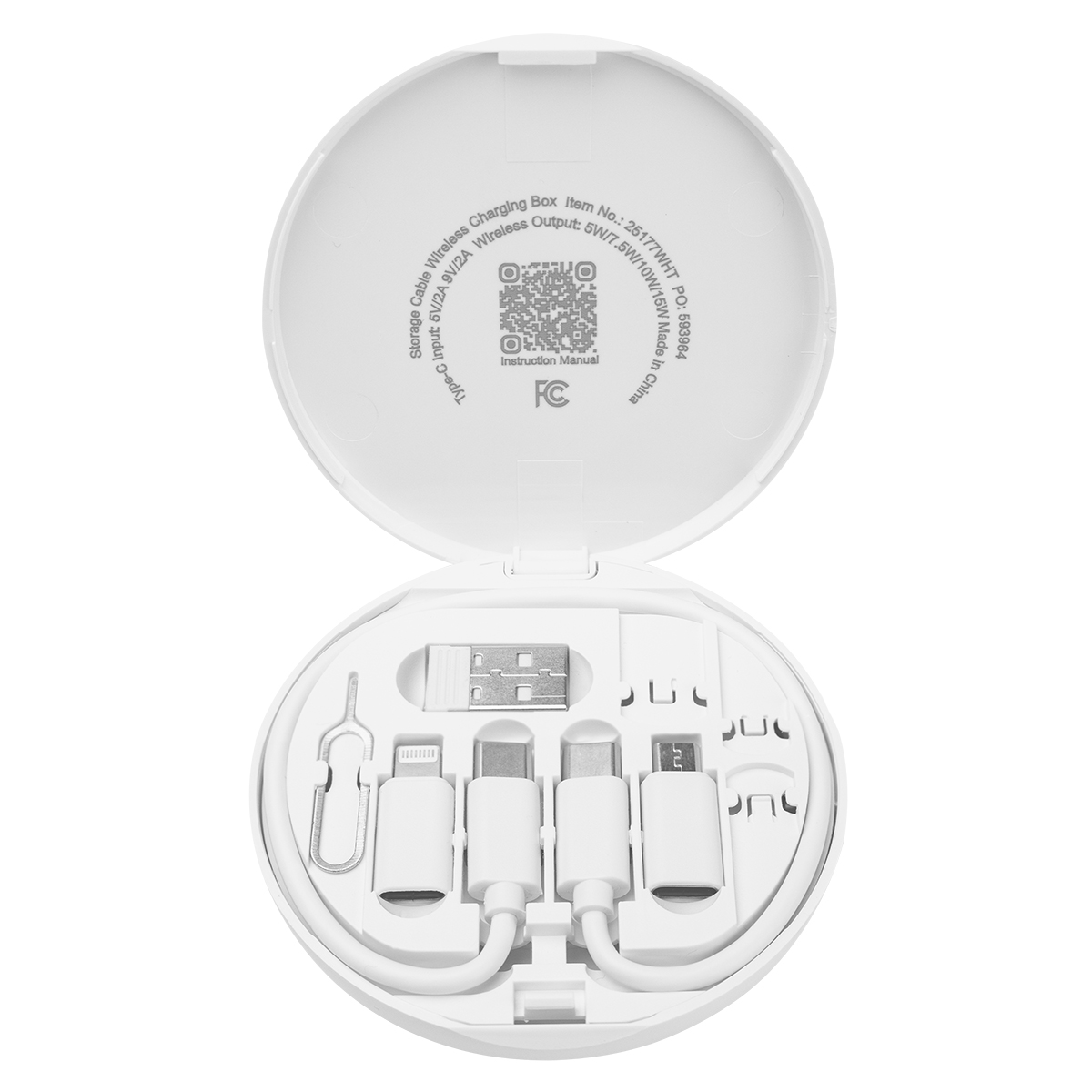 Charging Cord & Adapter Set In Wireless Charging Case 3