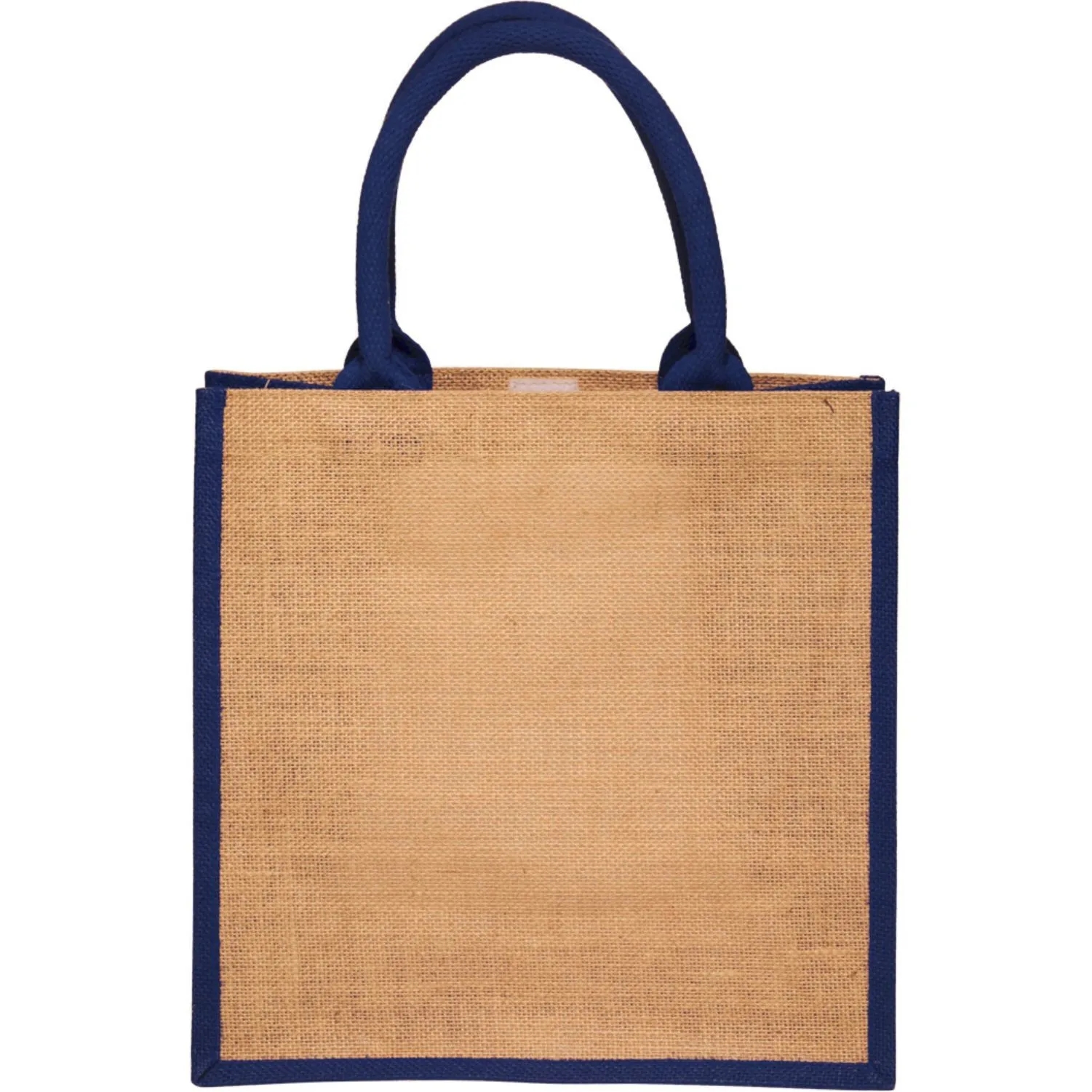 Laminated Jute Bags & Colored Sides and Handles W/ Gusset, custom tote bag with logo imprint 6