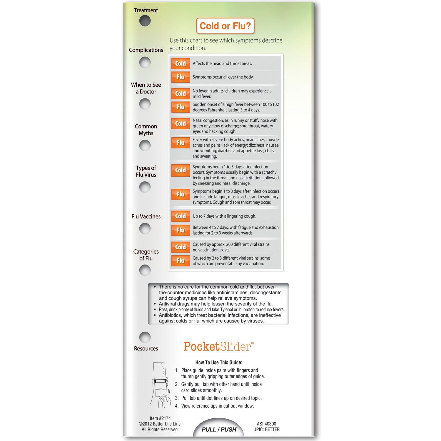 Pocket Slider - Cold and Flu: Facts and Prevention 3
