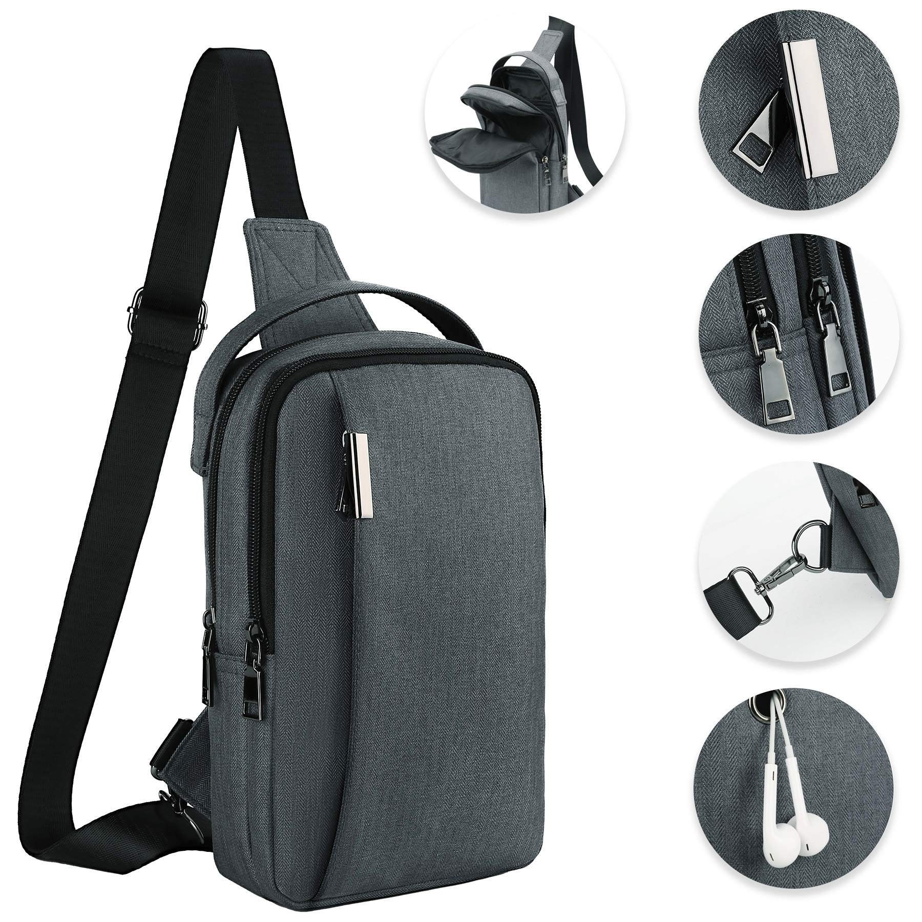 Business Sling Bag Backpack (Ocean) 6
