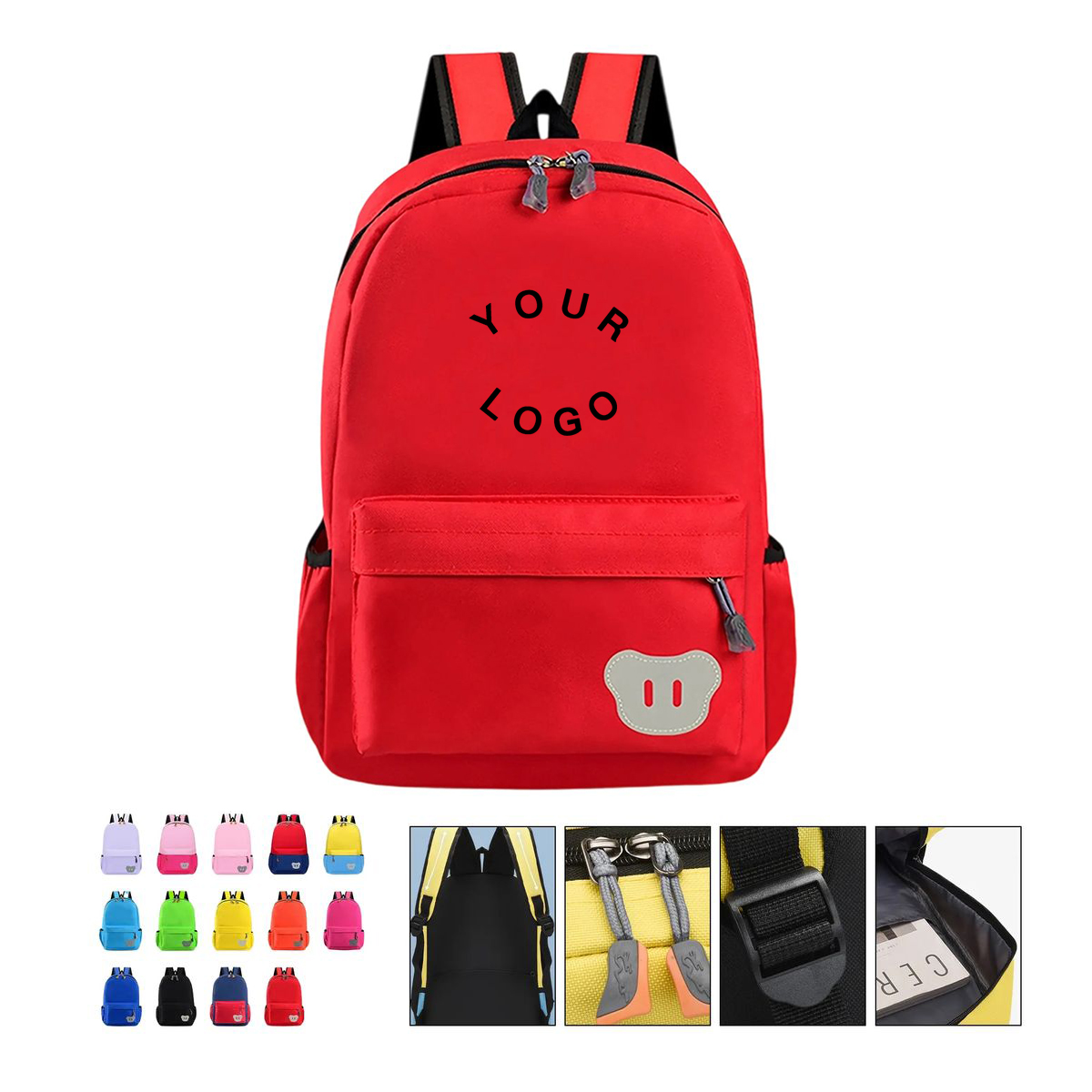 Reflective Student Backpack with Safety Sticker 2