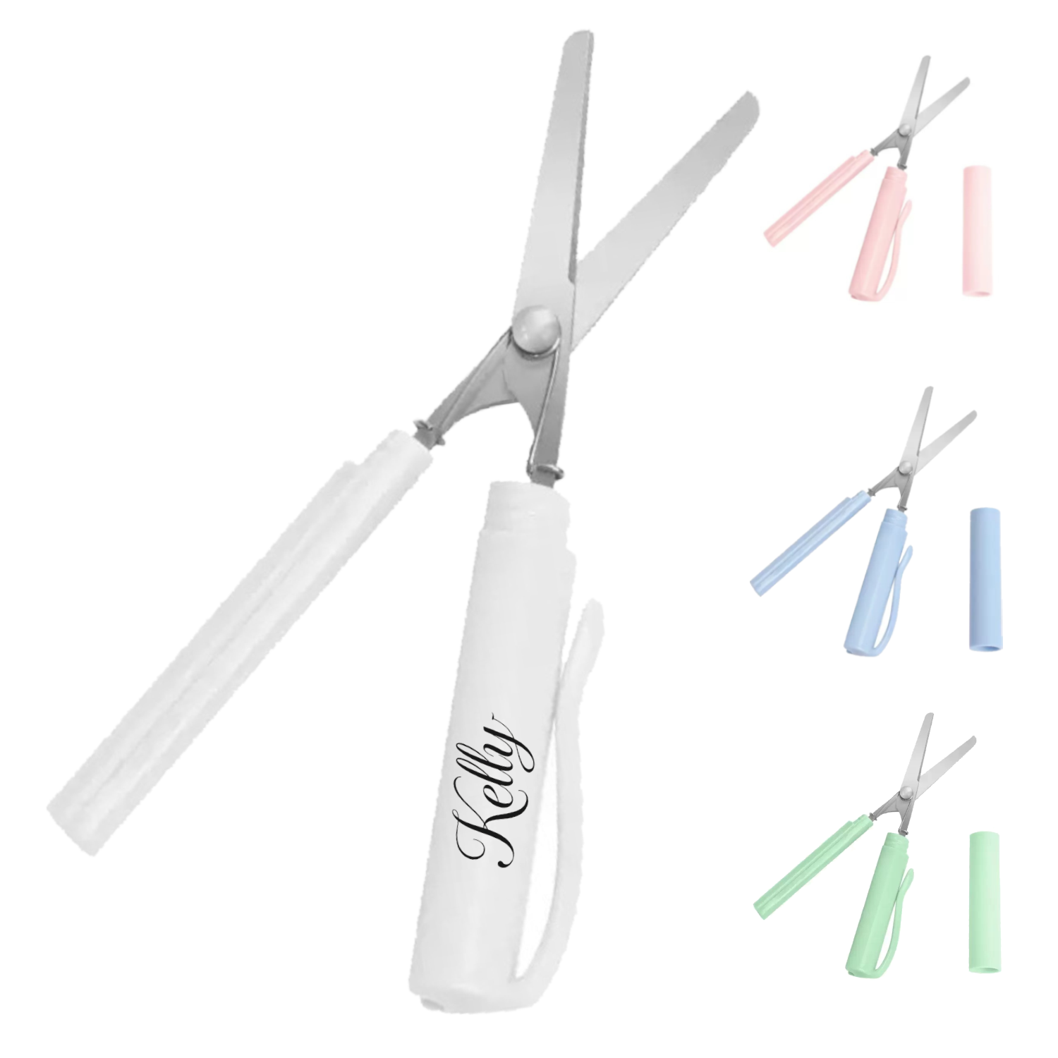 Kid's Portable Folding Pen Shape Scissors 2