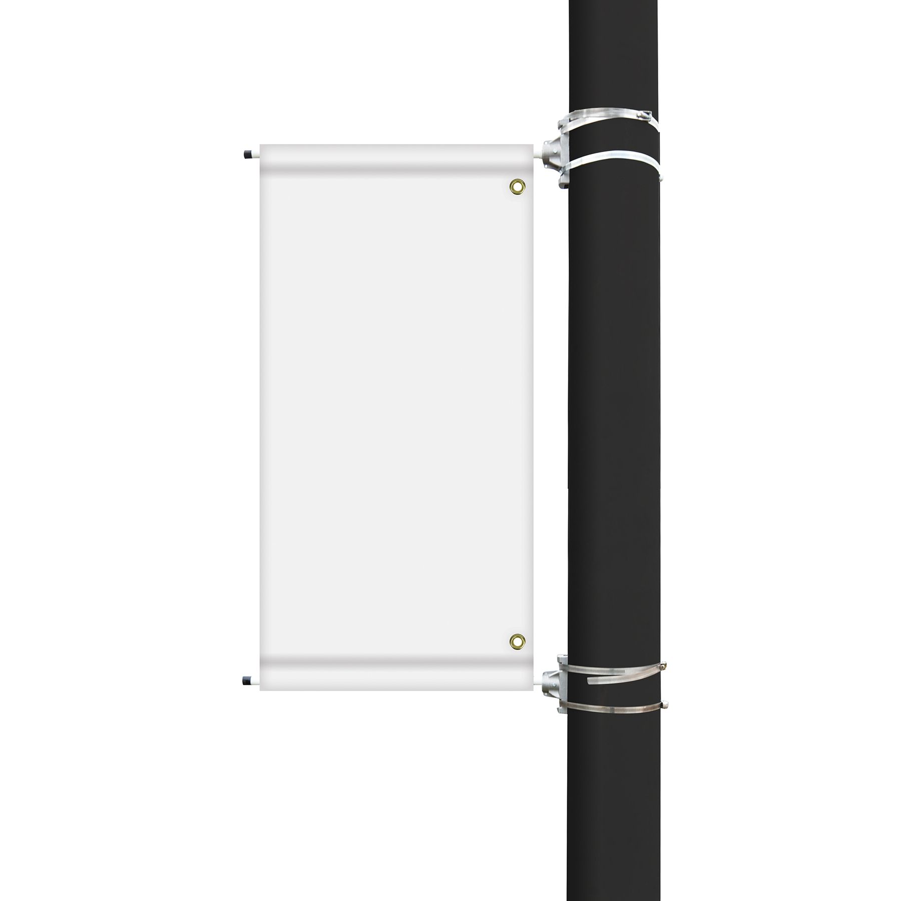 38" x 18" Custom Sunbrella™ Avenue Banner-2 Color Imprint 4