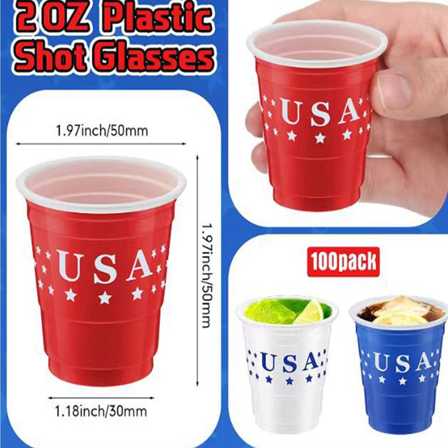 2 oz. Mini Shot Plastic Cup 5