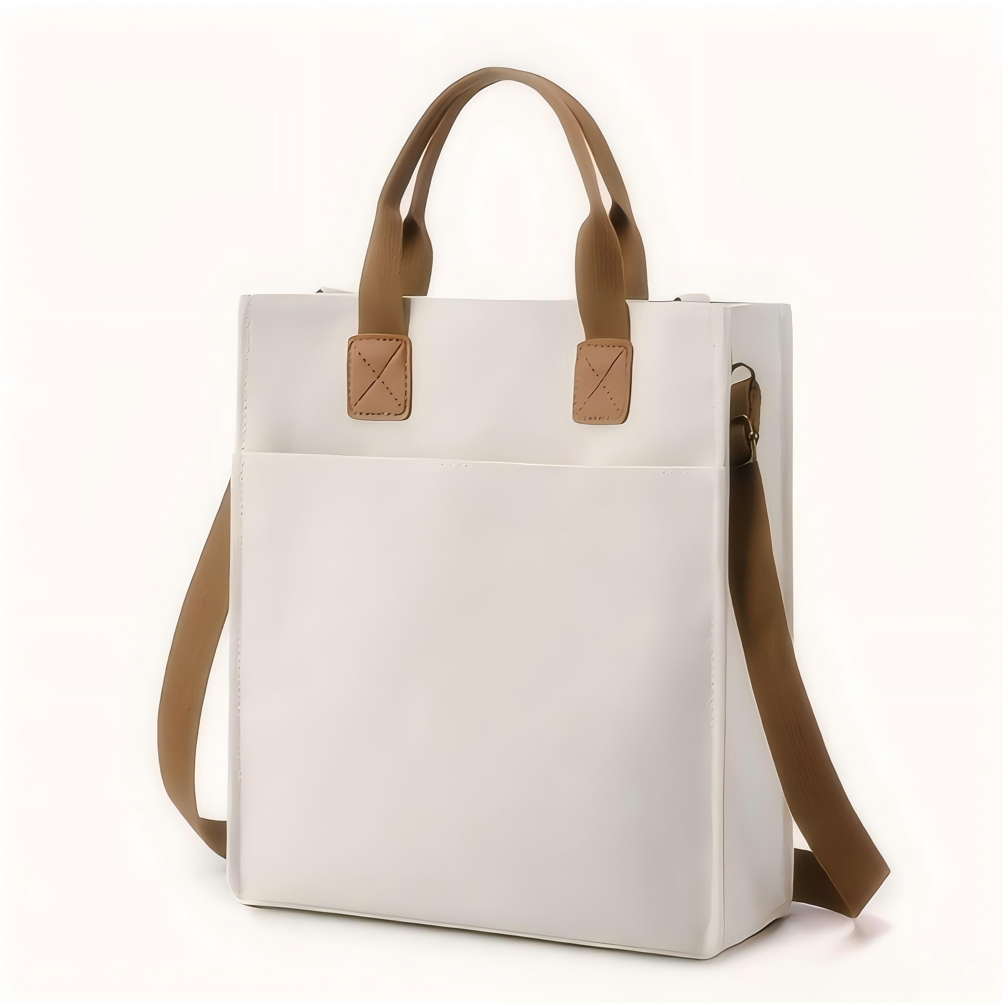 3D Structured Canvas Tote Bag (Custom Logo Available) 1