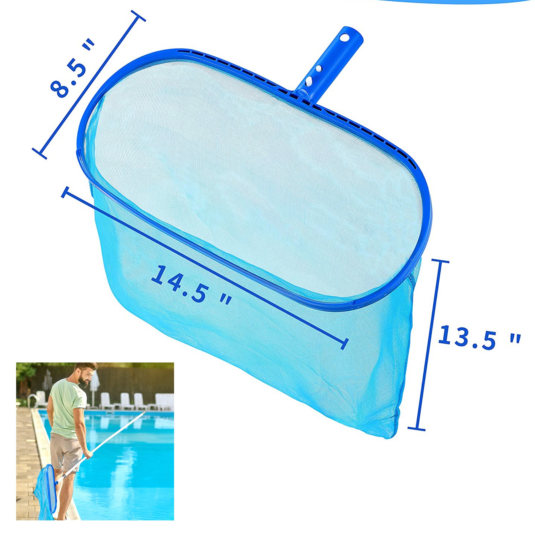 Heavy Duty Swimming Leaf Rake Cleaning Tool 1