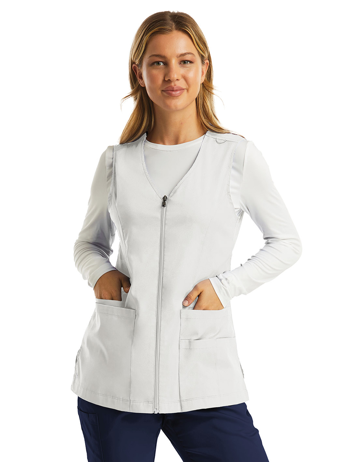 Maevn - Matrix - Women's Five-Pocket Zip-Front V-Neck Vest 7
