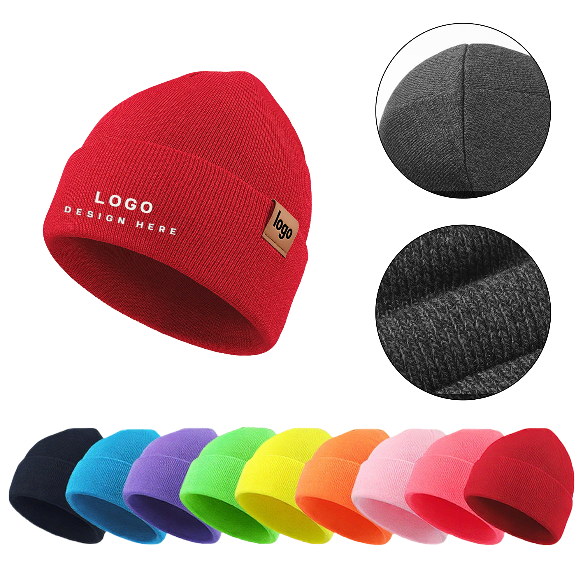 Knitted Hat In Multiple Colors 3