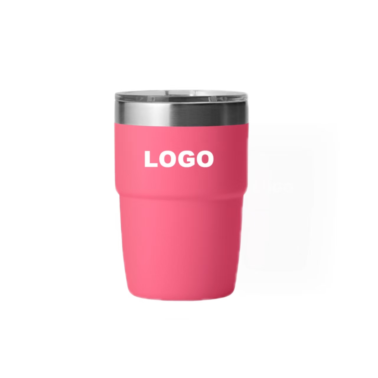 8 oz Stainless Steel Tumbler W/ Lid 6