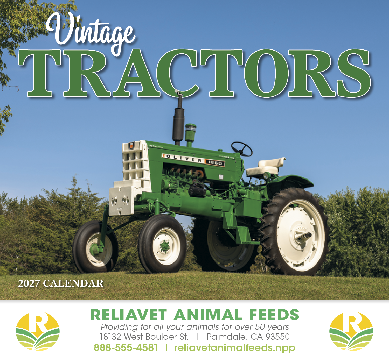 HotLine® Products Vintage Tractors Appointment Calendar - Stapled 44