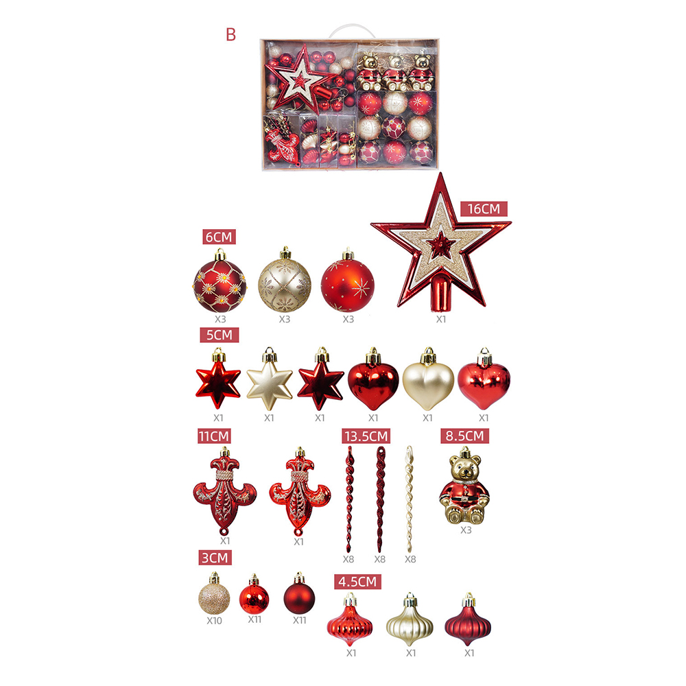 Christmas Tree 80pcs Decoration Set 3