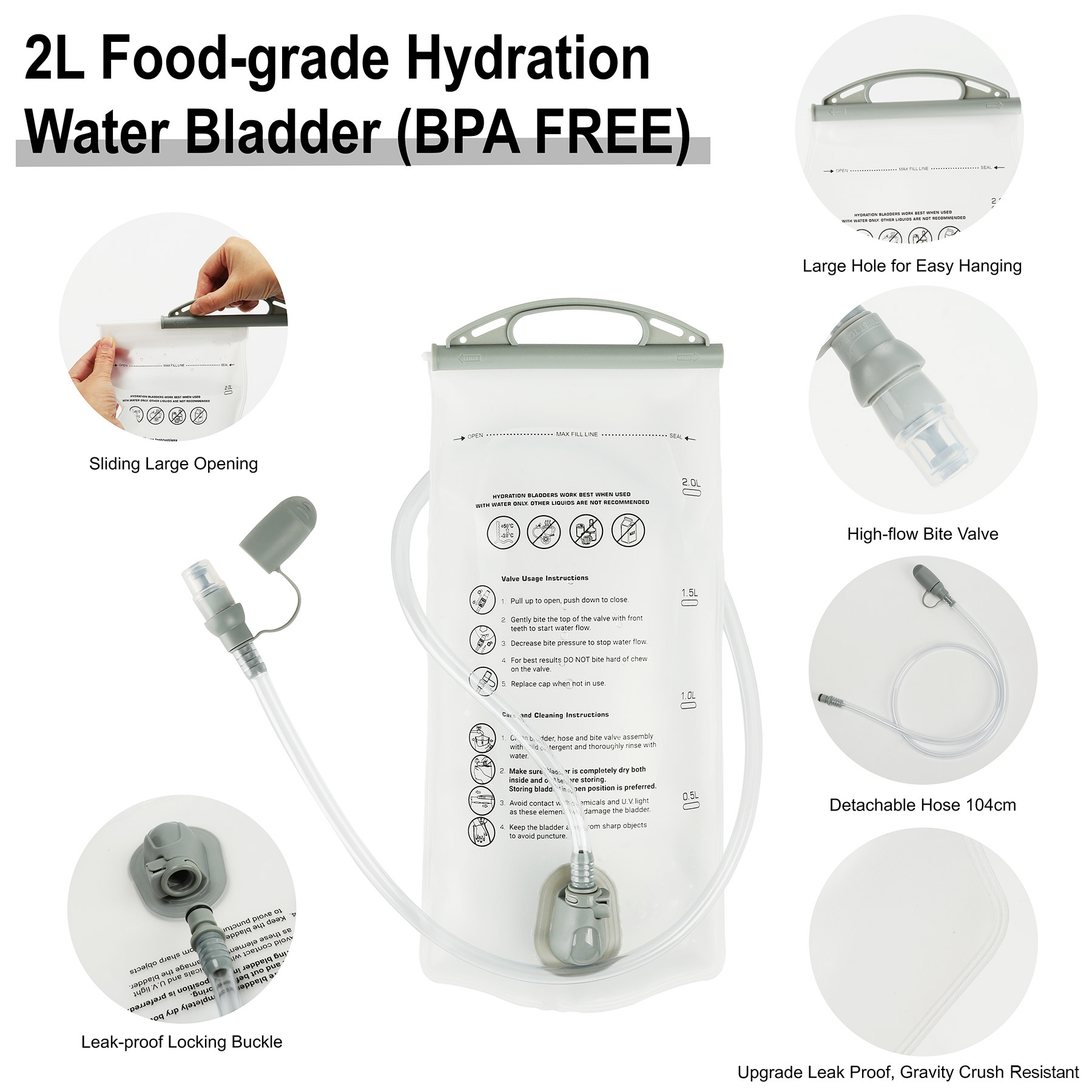 12L Lightweight Hydration Backpack For Outdoors 4