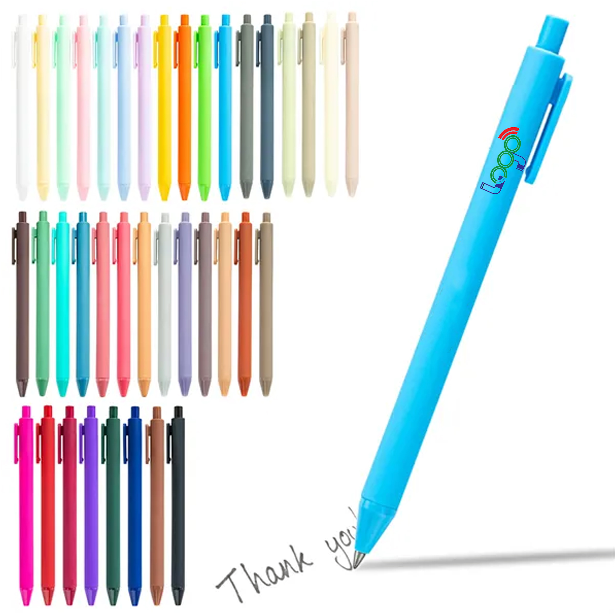 39-Pack 0.5mm Colorful Plastic Writing Pens 1