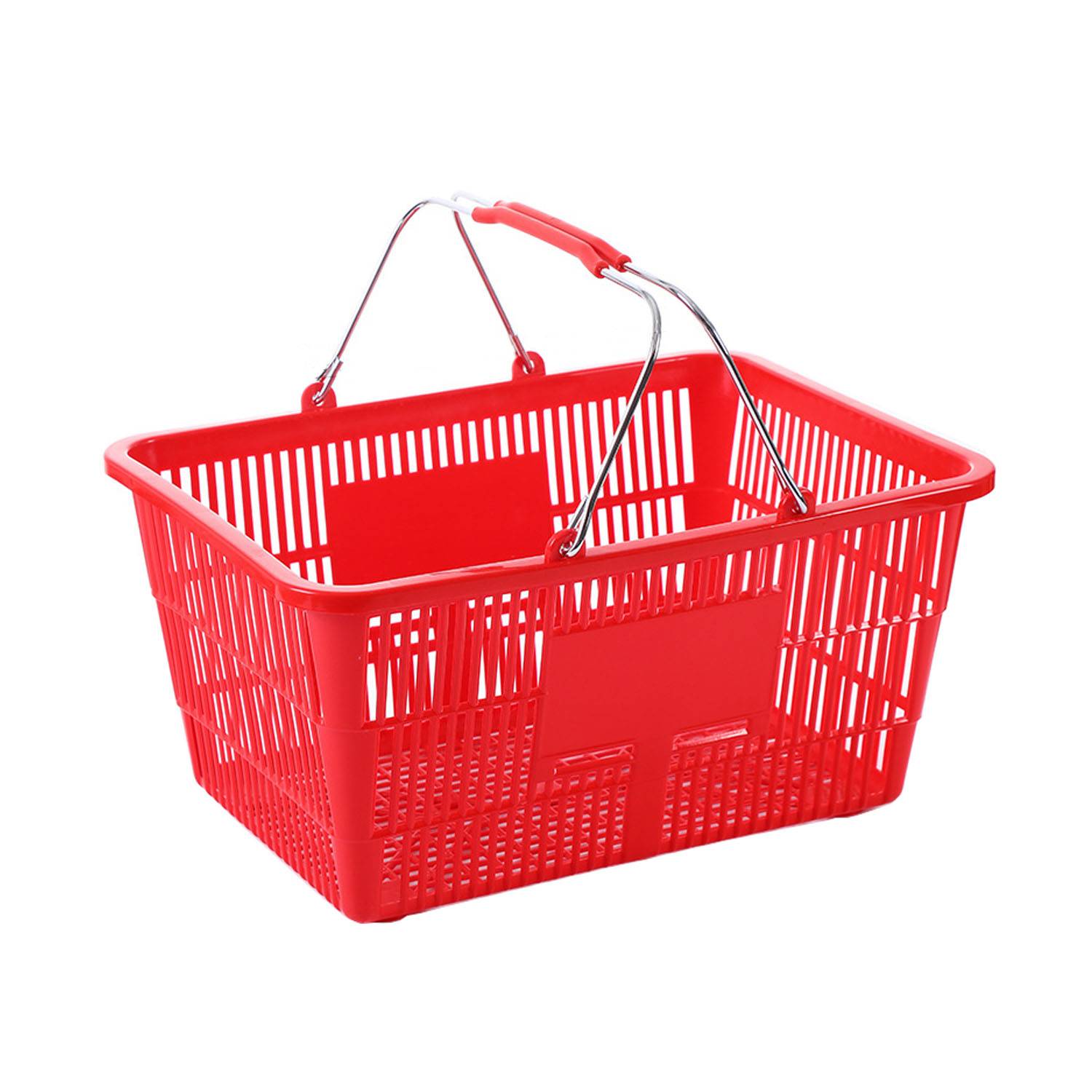 Sturdy Plastic Shopping Basket with Handles 7
