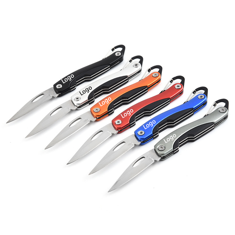 Stainless Steel Folding Pocket Knife with Key Chain 3