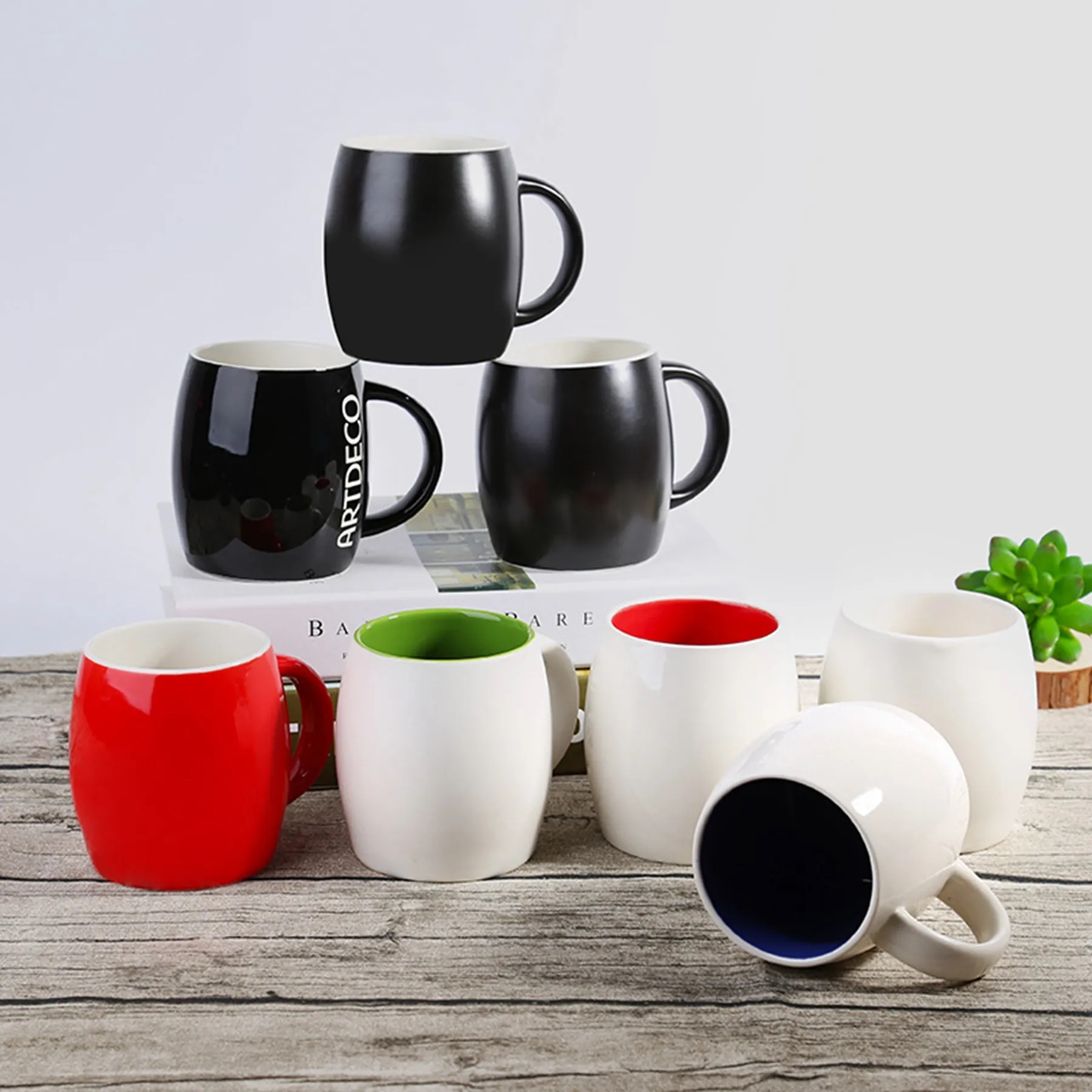 13 Oz. Porcelain Ceramic Coffee Mug 2