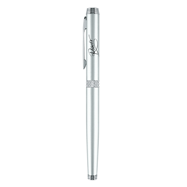 Apolo-II Satin Chrome Metal Pen, Rollerball Pen 2