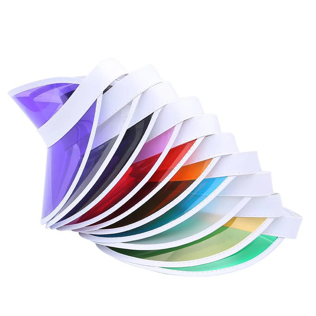 Unisex Outdoor PVC Clear Travel Sun Visor Hats 3